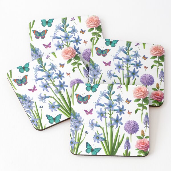 Item preview, Camassia flowers, butterfly designed and sold by Magdalena-7.