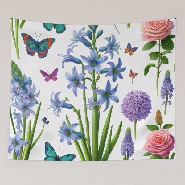 Item preview, Camassia flowers, butterfly designed and sold by Magdalena-7.