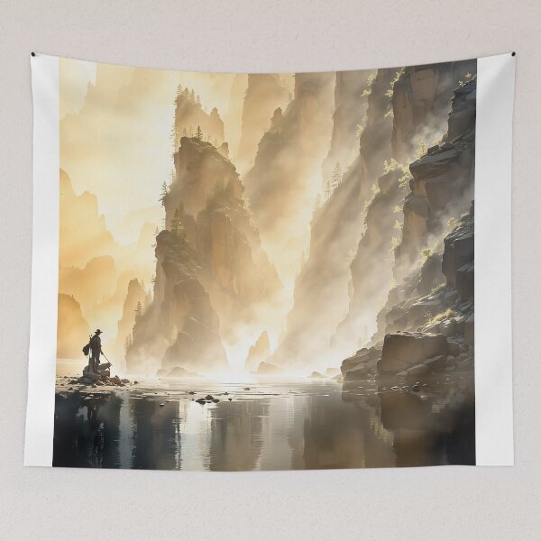 Item preview, Serene Waterfall Majesty: Immersive Nature Palette designed and sold by PanoramaPrints.