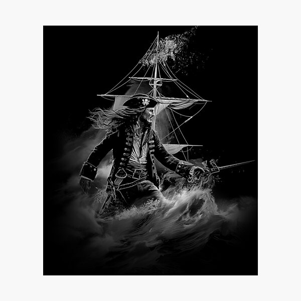 Item preview, Grabado Pirata designed and sold by thedarwin.