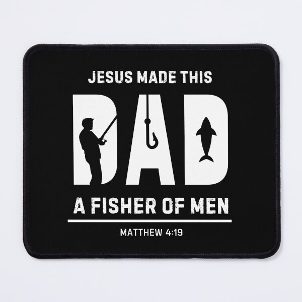 Item preview, Jesus Made this Dad Fisher of Men Christian Fathers Matthew 4:19 designed and sold by Wear-Christ.