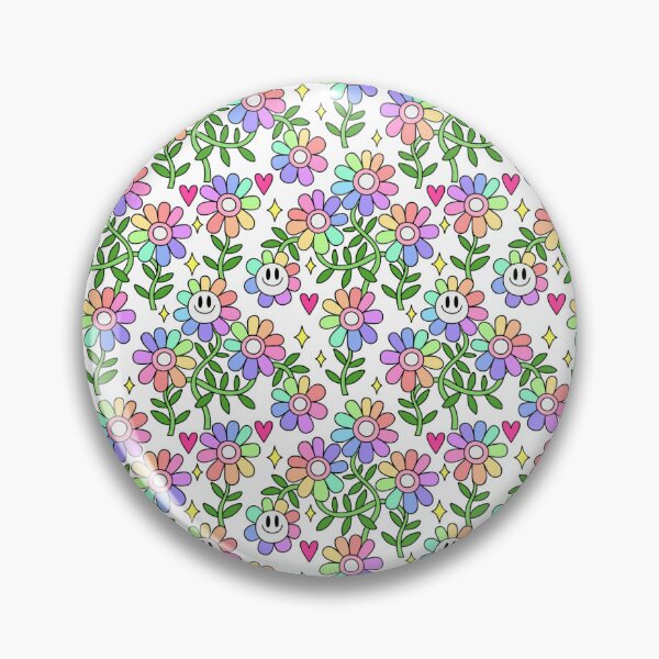 Item preview, Pastel Rainbow Flower Pattern 3 designed and sold by everything4eva.
