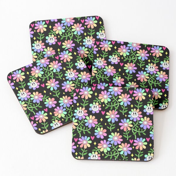 Item preview, Pastel Rainbow Flower Pattern 4 designed and sold by everything4eva.