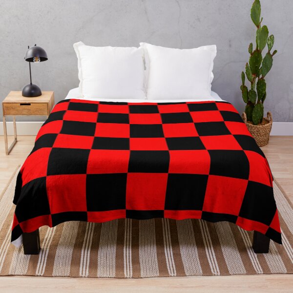Item preview, Checkered - Black and Red designed and sold by JustPatterns2.