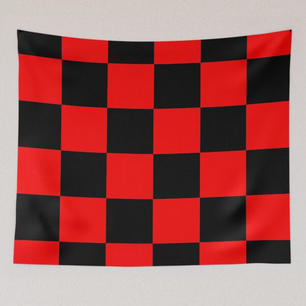 Item preview, Large Checkered - Black and Red designed and sold by JustPatterns2.