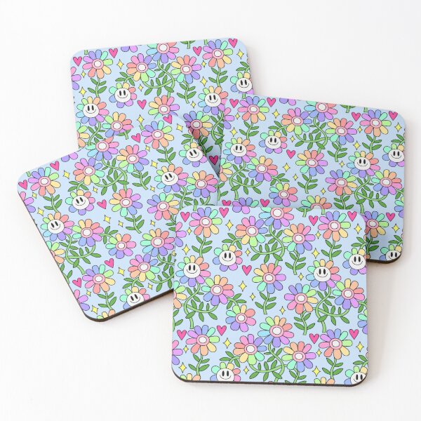 Item preview, Pastel Rainbow Flower Pattern 5 designed and sold by everything4eva.