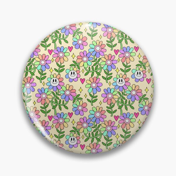Item preview, Pastel Rainbow Flower Pattern 6 designed and sold by everything4eva.