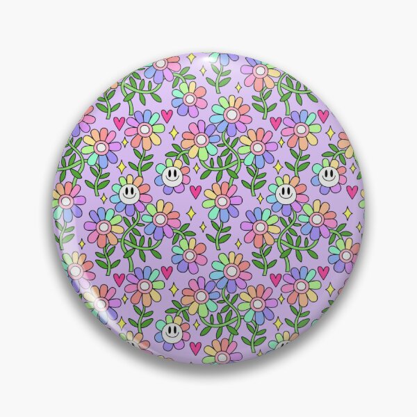 Item preview, Pastel Rainbow Flower Pattern 7 designed and sold by everything4eva.
