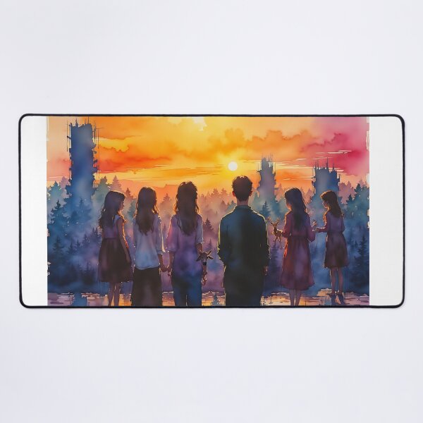 Item preview, Watercolor Euphoric Skyline designed and sold by PanoramaPrints.