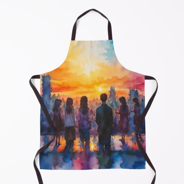 Item preview, Watercolor Euphoric Skyline designed and sold by PanoramaPrints.
