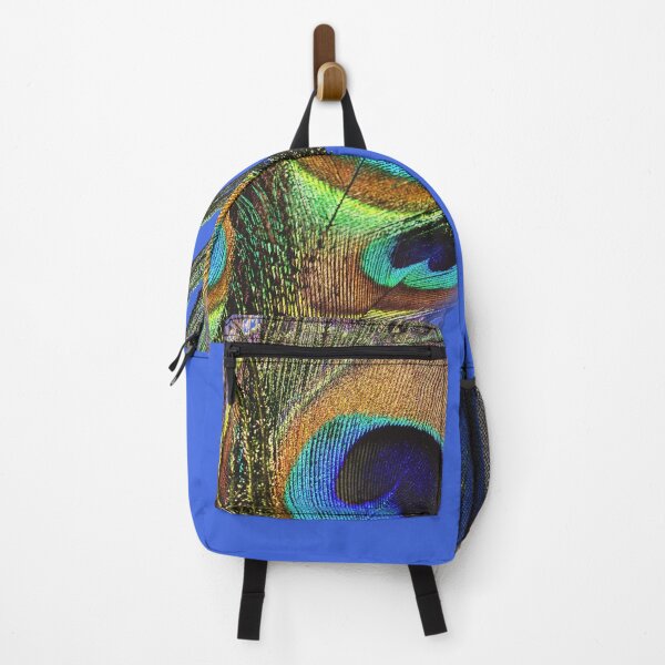 Item preview, Stylish Chic Royal Blue Green Gold Peacock Feather  designed and sold by tanjica.