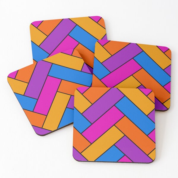 Item preview, Geometric Pattern: Herringbone Alt: Pop designed and sold by Red Wolf.