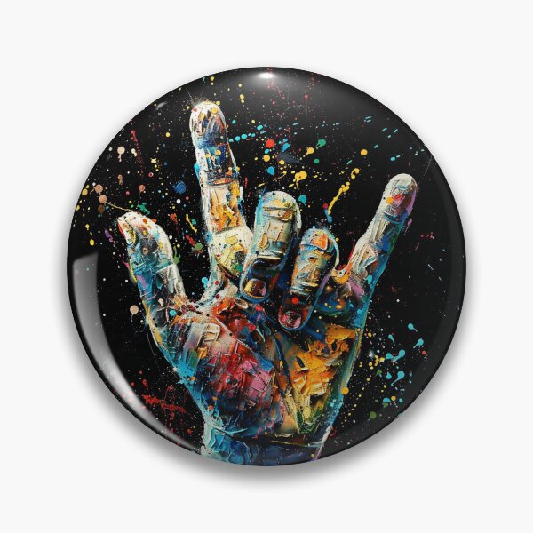 Item preview, Rock Sign Color Explosion designed and sold by thedarwin.