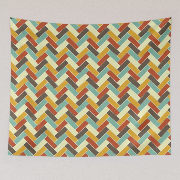 Item preview, Geometric Pattern: Herringbone Alt: Autumn designed and sold by Red Wolf.