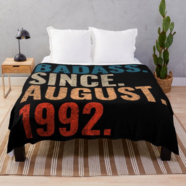 Item preview, Badass since August 1992 Vintage 1992 August birthday gift designed and sold by Teelogic.