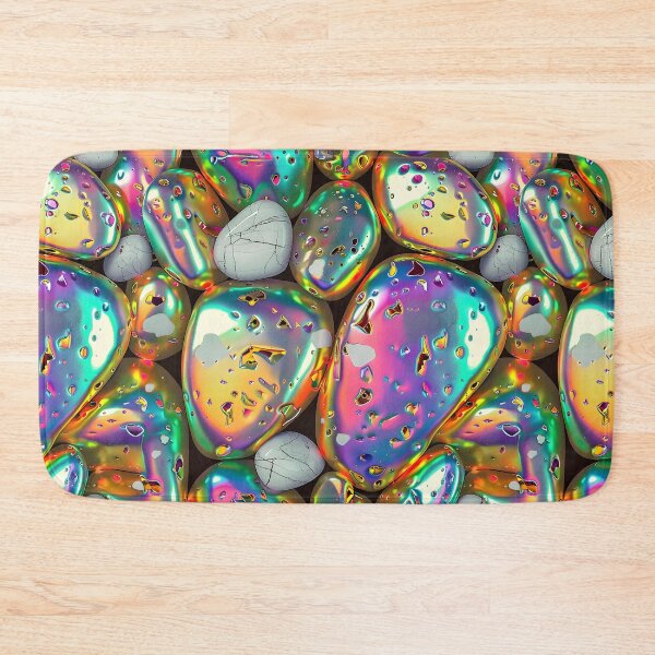 Item preview, Gold Holographic Pebbles designed and sold by dinaaaaaah.