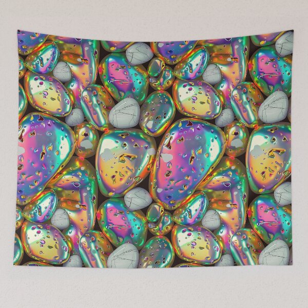 Item preview, Gold Holographic Pebbles designed and sold by dinaaaaaah.