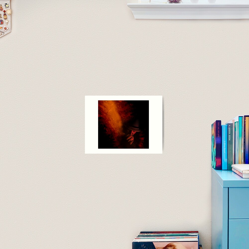 Firey Blues Art Print