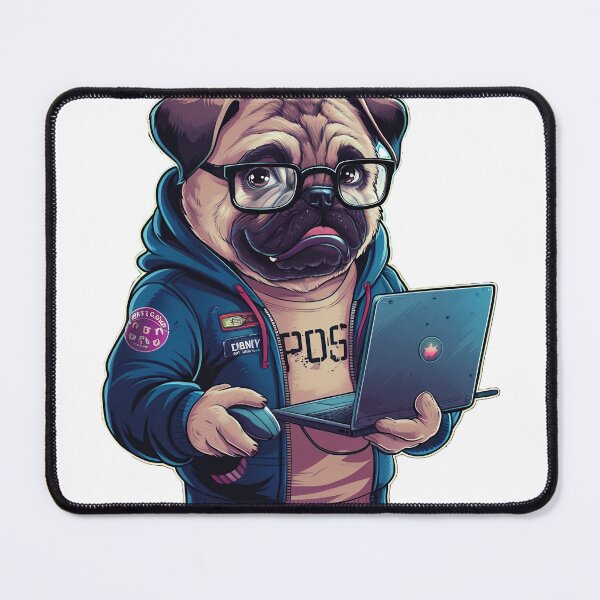 Item preview, Pug jugador designed and sold by WildPugShop.