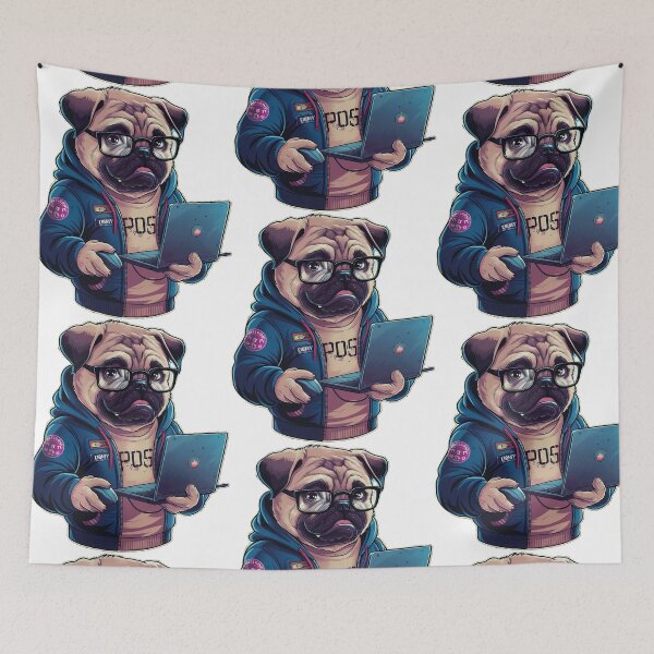 Item preview, Gamer Pug designed and sold by WildPugShop.