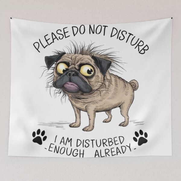 Item preview, Cute watercolor pug dog designed and sold by Sameena Fatima.