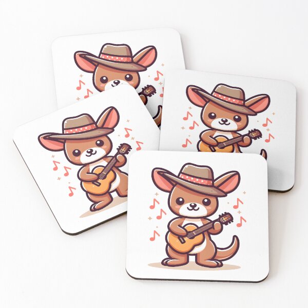 Item preview, Kawaii Kangaroo With Hat designed and sold by CanvasCutie.