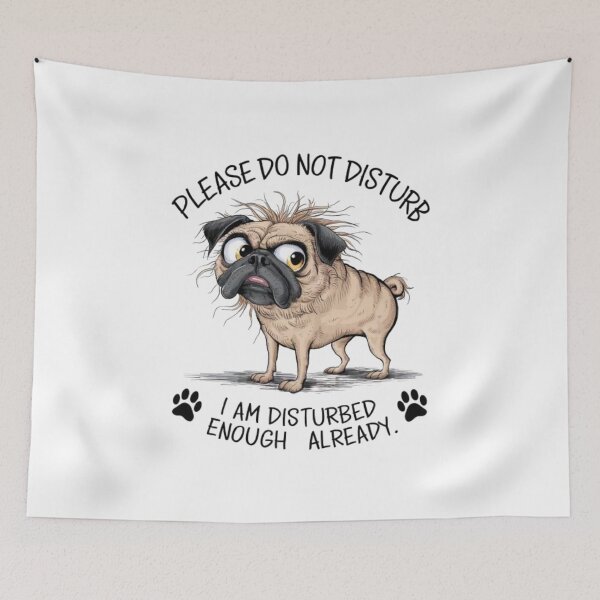 Item preview, Cute watercolor pug dog designed and sold by Sameena Fatima.