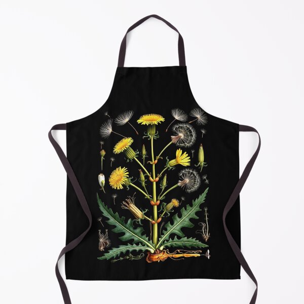 Item preview, Detailed Botanical Illustration of Dandelion in Green, Yellow, and White designed and sold by SplashTastic.