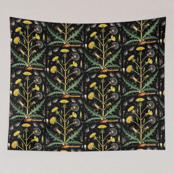 Item preview, Detailed Botanical Illustration of Dandelion in Green, Yellow, and White designed and sold by SplashTastic.