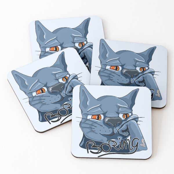 Item preview, Boring Cat light background designed and sold by Themys24.