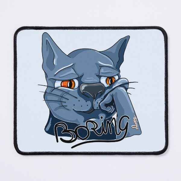 Item preview, Boring Cat light background designed and sold by Themys24.