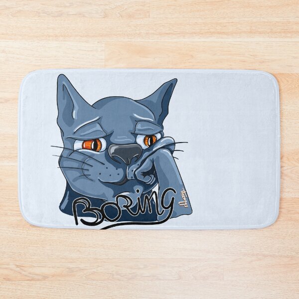 Item preview, Boring Cat light background designed and sold by Themys24.