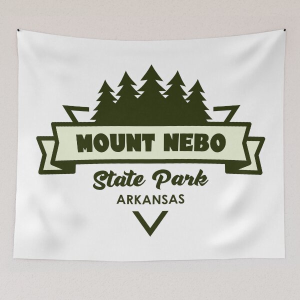 Item preview, Mount Nebo State Park Arkansas Trees And Ribbon designed and sold by bivenart.