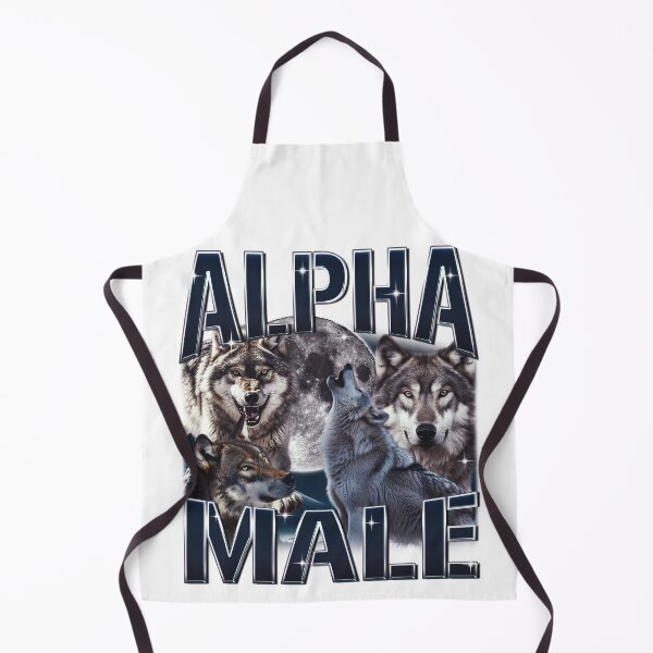 Item preview, Alpha Wolf Male Funny Meme Animal designed and sold by SoulmateArtK.