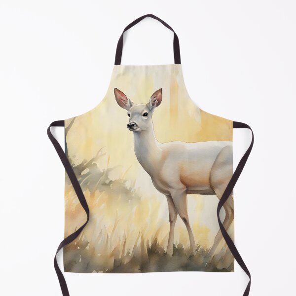 Item preview, White Roe Deer in Golden Forest designed and sold by CalmnessbyChoice.