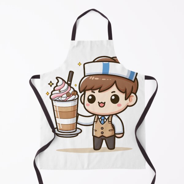 Item preview, Kawaii Barista With A Whipped Cream Headband designed and sold by CanvasCutie.