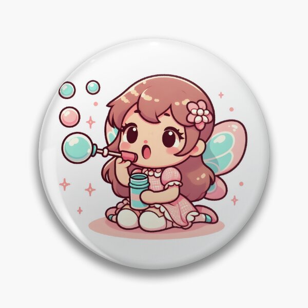 Item preview, Kawaii Sweet Fairy With Bubble Wand designed and sold by CanvasCutie.