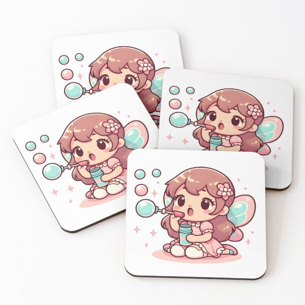 Item preview, Kawaii Sweet Fairy With Bubble Wand designed and sold by CanvasCutie.