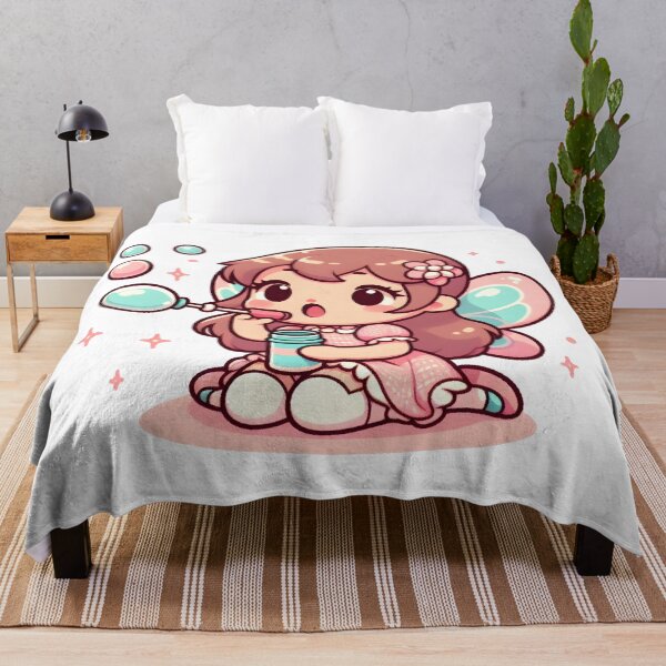 Item preview, Kawaii Sweet Fairy With Bubble Wand designed and sold by CanvasCutie.