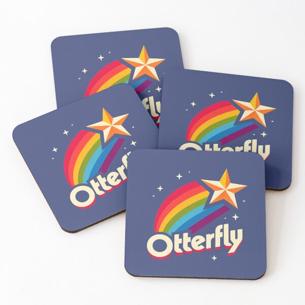 Item preview, Colorful Otterfly Rainbow with Shooting Star designed and sold by OtterDesigns.