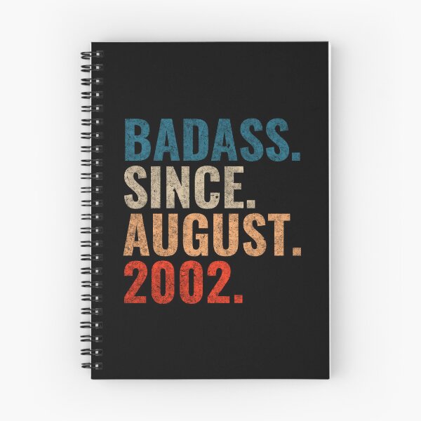 Item preview, Badass since August 2002 Vintage 2002 August birthday gift designed and sold by Teelogic.