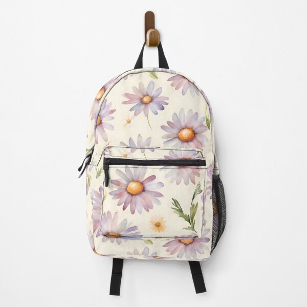 Item preview, Elegant Daisy Delight Floral Pattern With Pastel Background, Flower Pattern Design designed and sold by StickerinoShop.