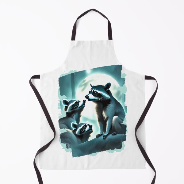 Item preview, Moonlit Raccoon Reverie,Moonlit Raccoon t-shirt, Cosmic Call of the Wild, Mystical Moonlight Serenade designed and sold by RETRO REVIVAL.