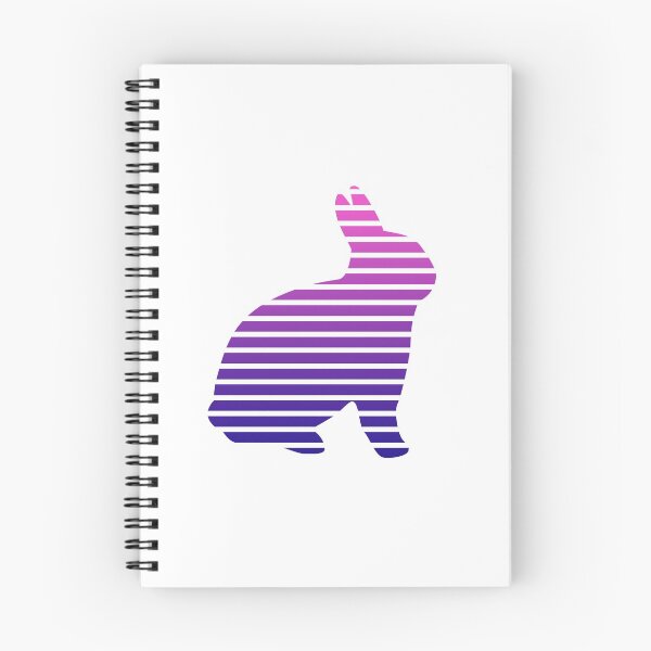 Item preview, Rabbit silhouette lines duotone design designed and sold by Endorfin Garment.