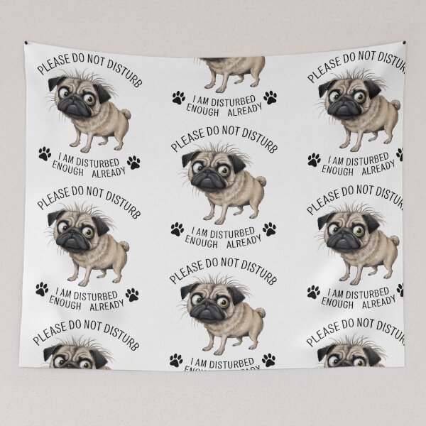 Item preview, Cute watercolor pug dog designed and sold by Sameena Fatima.