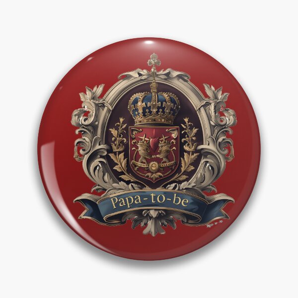 Item preview, Papa-to-be coat of arms v.3 designed and sold by Print2Harbor.