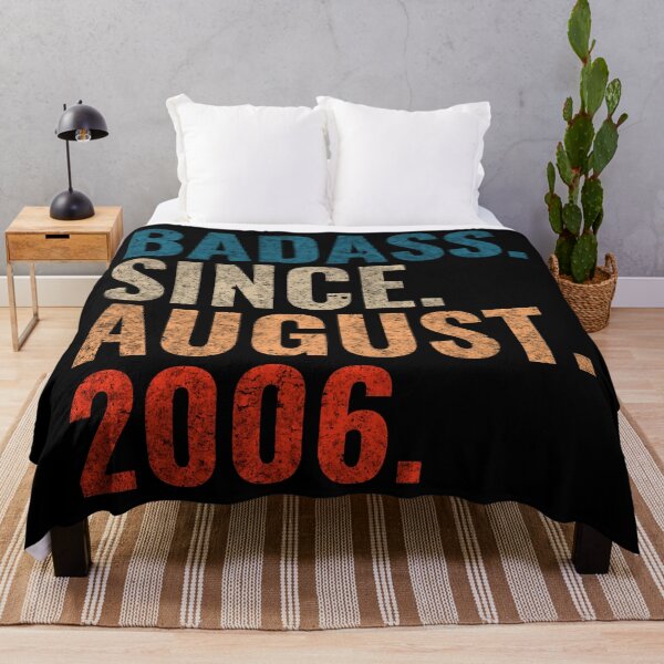 Item preview, Badass since August 2006 Vintage 2006 August birthday gift designed and sold by Teelogic.