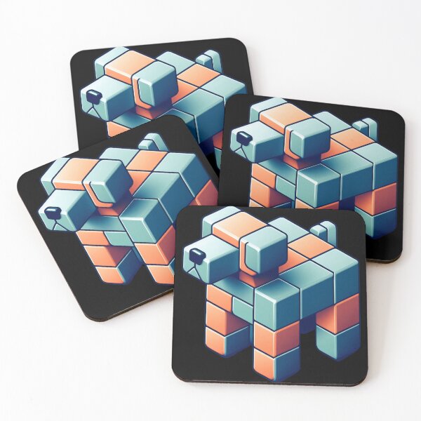 Item preview, Infinite Imagination - 3D Isometric Puzzle Dog designed and sold by PrayMerch.