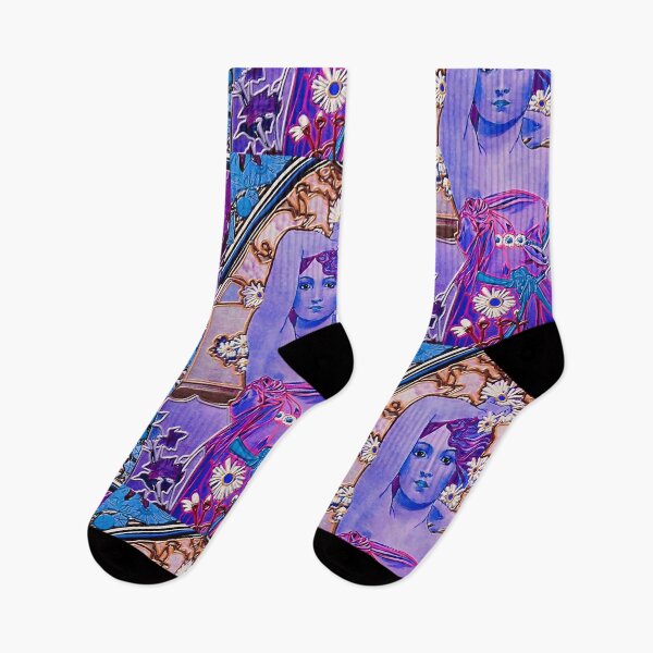 Item preview, Fresh faces. Lilac lady (Alphonse Mucha) designed and sold by bekki smith.