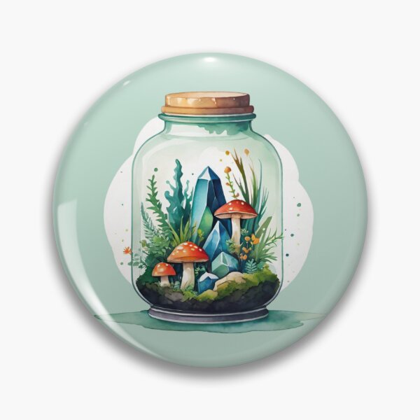 Item preview, Mushroom Crystal Terrarium designed and sold by MyrtlePrints.